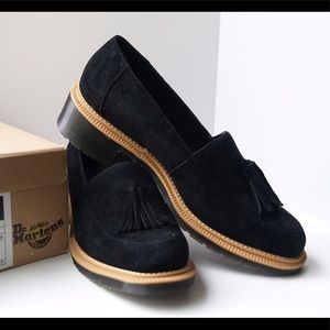 Dr. Martens Favilla II Black Suede Loafers NWB